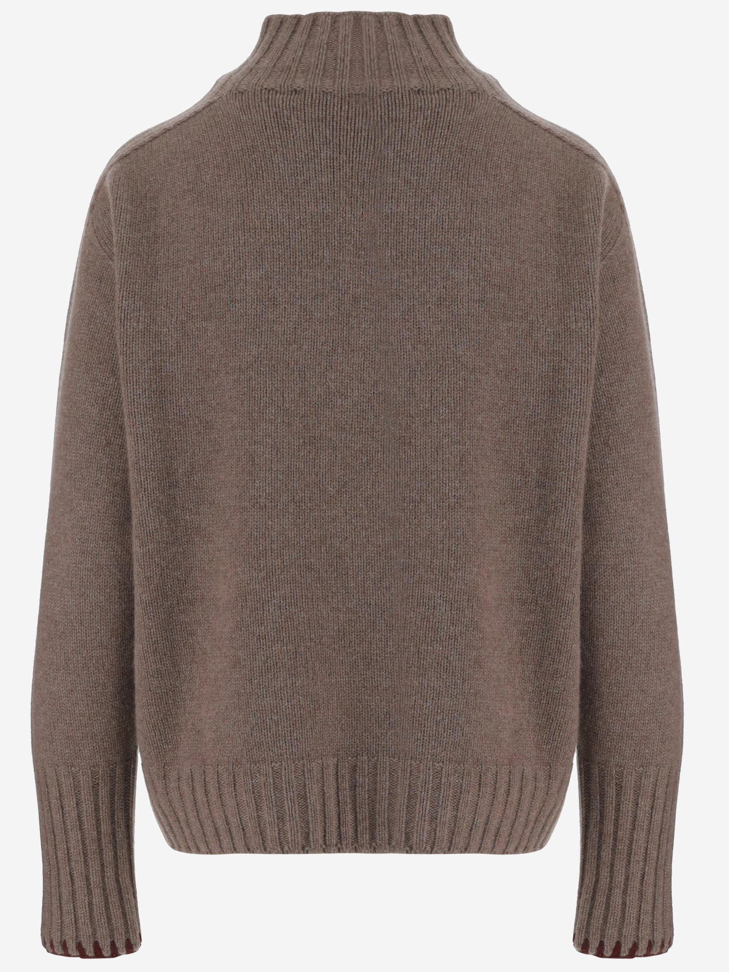 MAGLIA IN CASHMERE CON COLLO ALTO D306RC VAPOR OLIVER LATTUGHI 