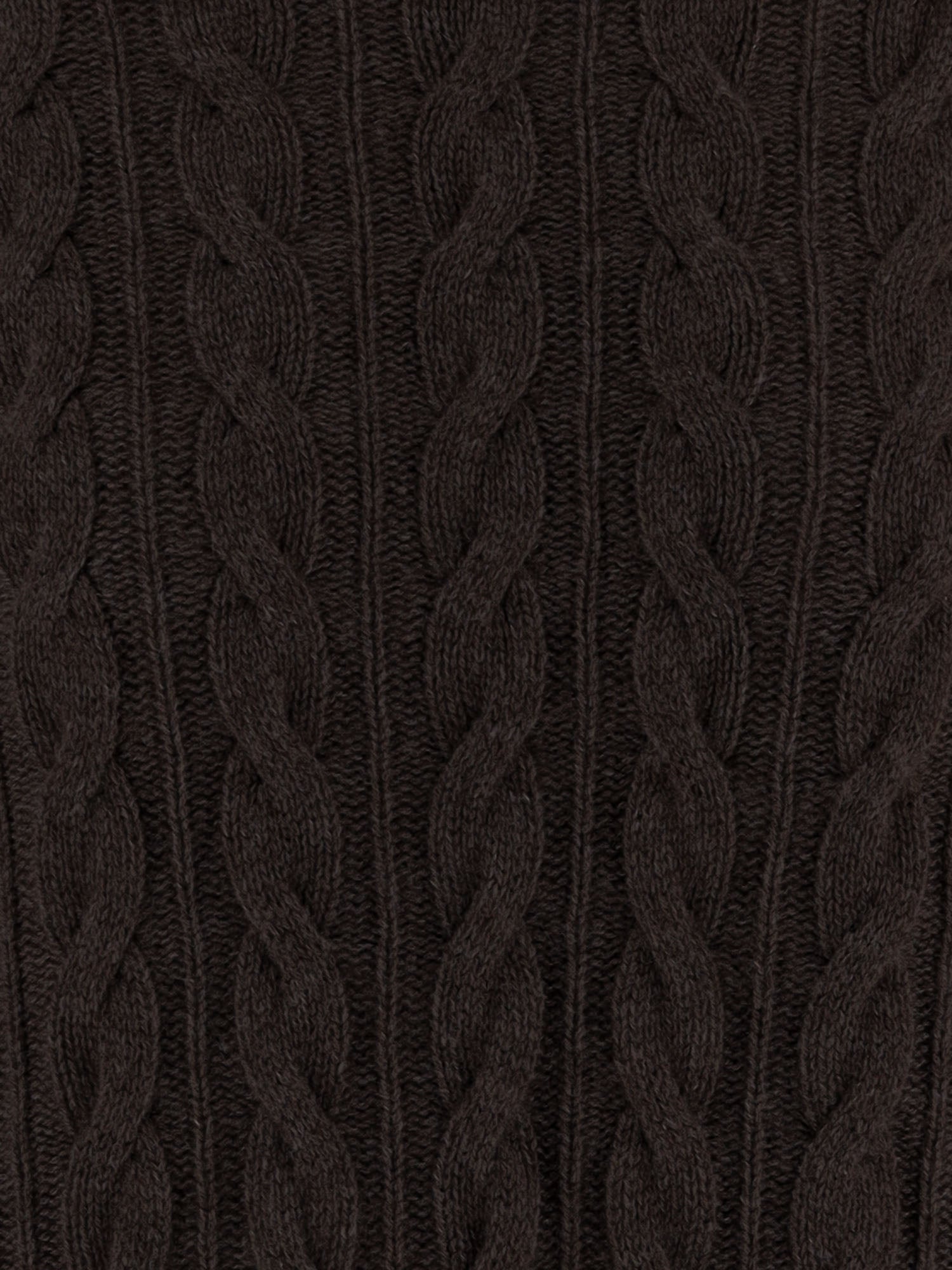 MAGLIONE IN CASHMERE CON LAVORAZIONE A TRECCE D322WS COFFEE OLIVER LATTUGHI 