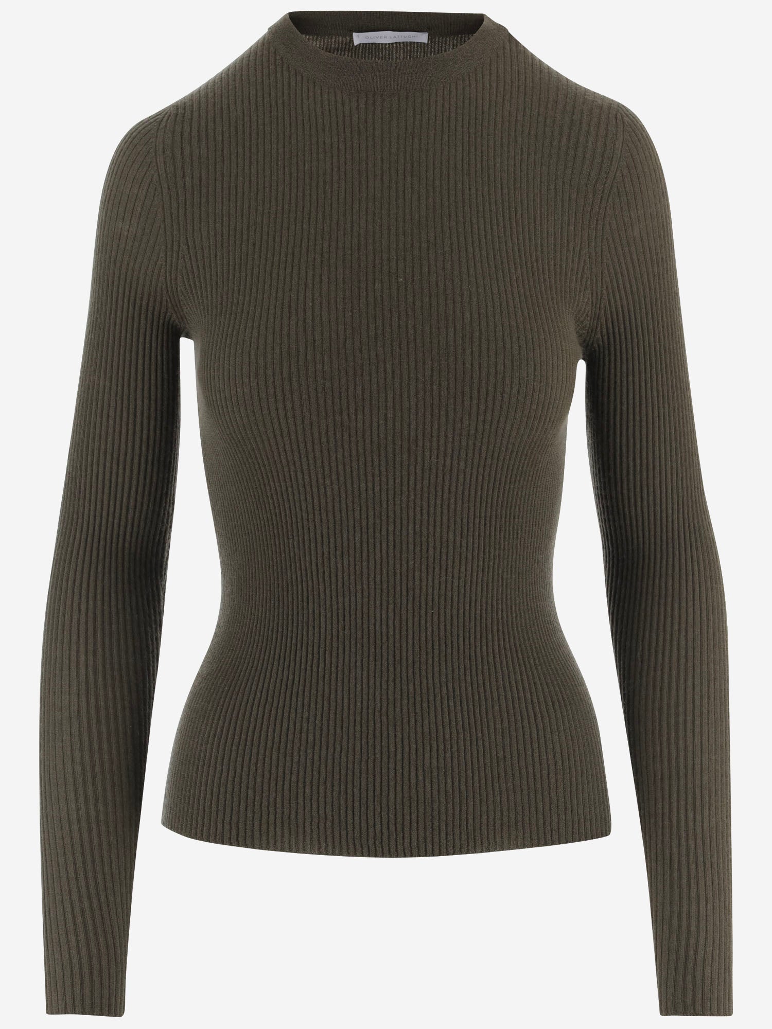 MAGLIA IN CASHMERE D340WS BISON OLIVER LATTUGHI 