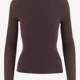 MAGLIA IN CASHMERE D340WS CHOCOLATE OLIVER LATTUGHI 