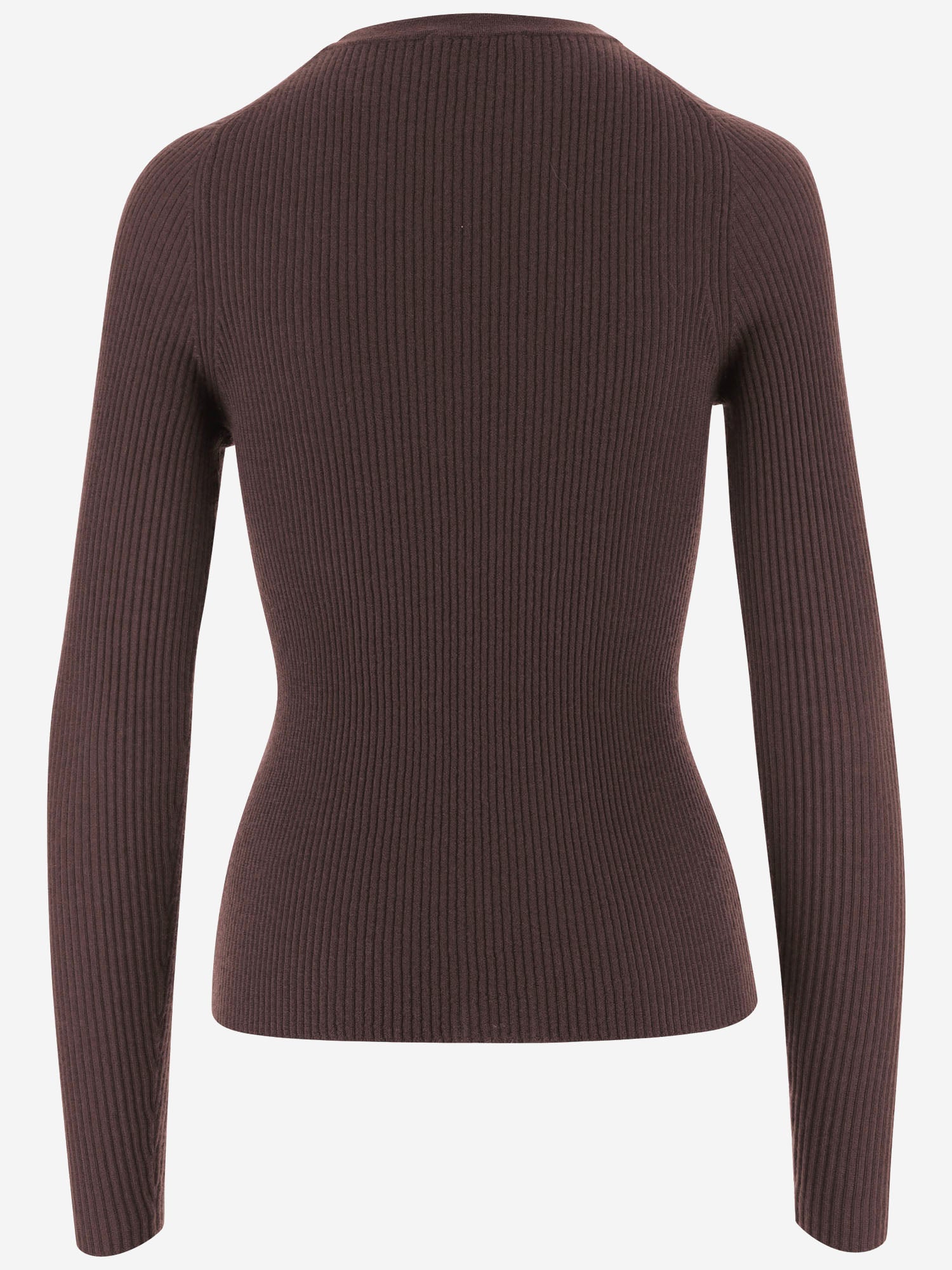 MAGLIA IN CASHMERE D340WS CHOCOLATE OLIVER LATTUGHI 