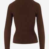 MAGLIA IN CASHMERE D341WS CHOCOLATE OLIVER LATTUGHI 