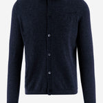 CARDIGAN IN CASHMERE U216WS NAVY OLIVER LATTUGHI 