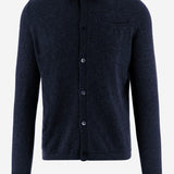 CARDIGAN IN CASHMERE U216WS NAVY OLIVER LATTUGHI 
