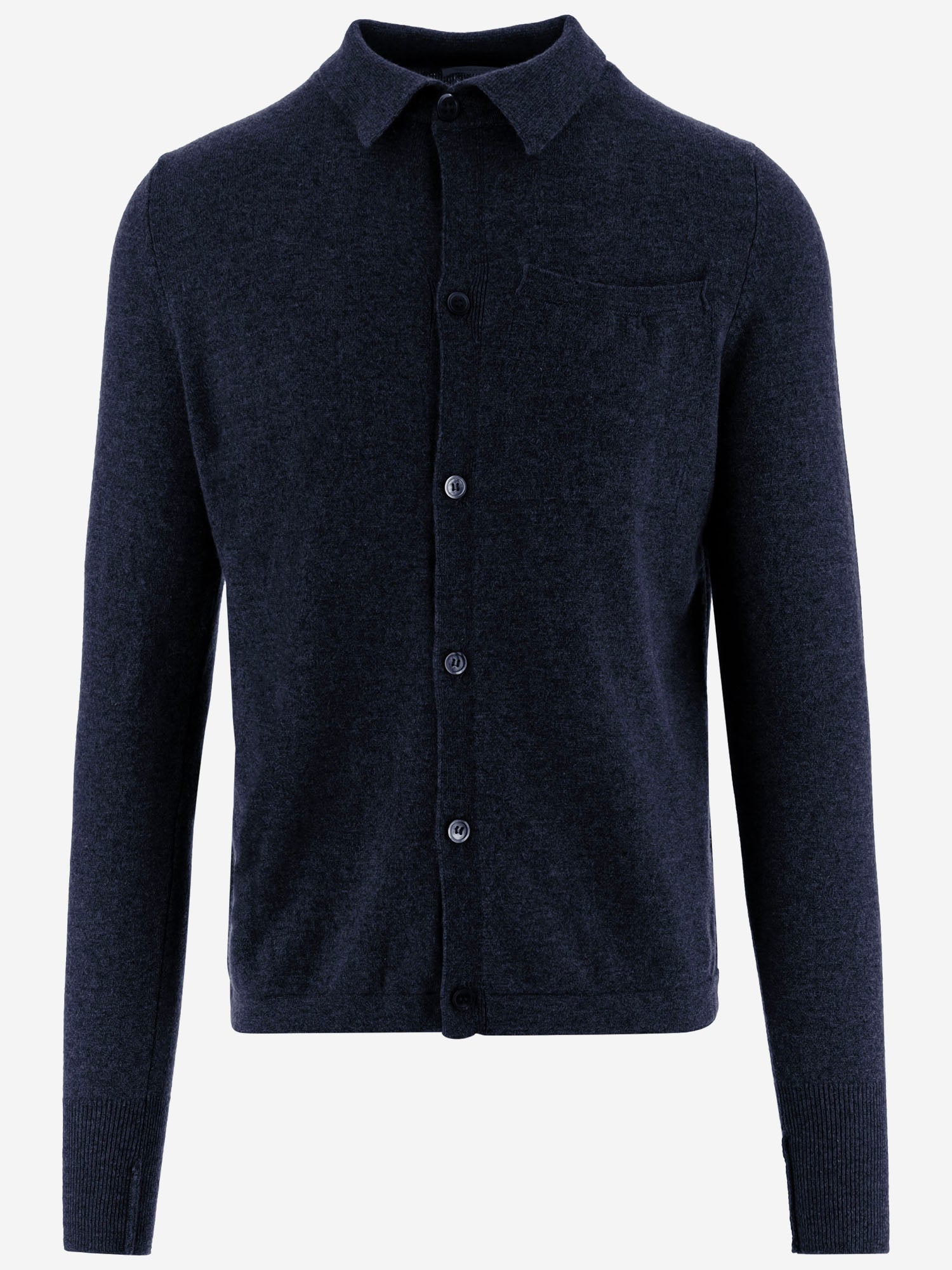 CARDIGAN IN CASHMERE U216WS NAVY OLIVER LATTUGHI 