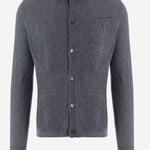CARDIGAN IN CASHMERE U216WS SLATE OLIVER LATTUGHI 