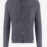 CARDIGAN IN CASHMERE U216WS SLATE OLIVER LATTUGHI 