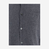 CARDIGAN IN CASHMERE U216WS SLATE OLIVER LATTUGHI 