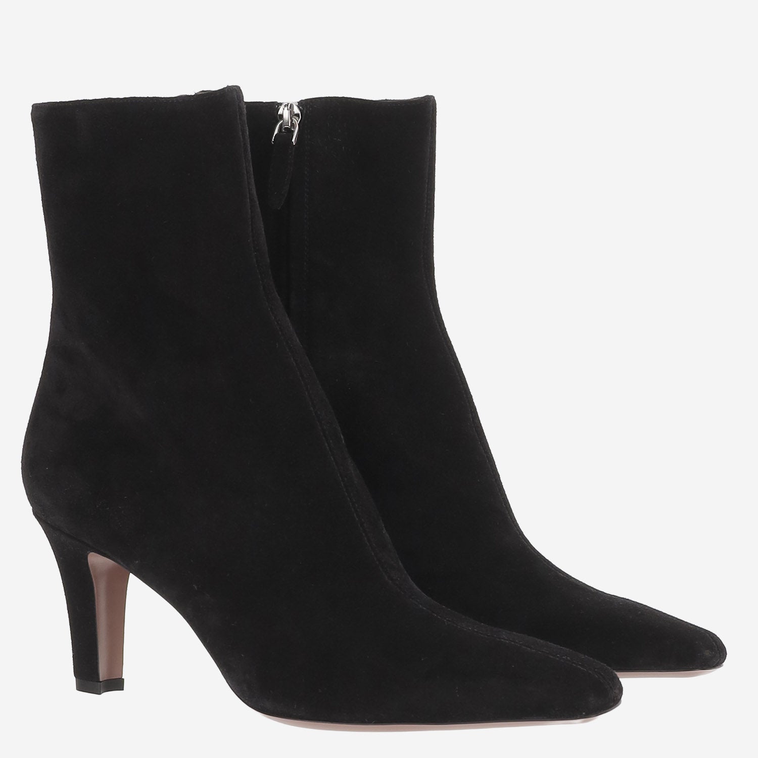 STIVALETTI BELLE IN PELLE SCAMOSCIATA PX1892 XV003BLACK PARIS TEXAS 