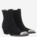 STIVALETTI IN SUEDE PX2063 XV003BLACK PARIS TEXAS 