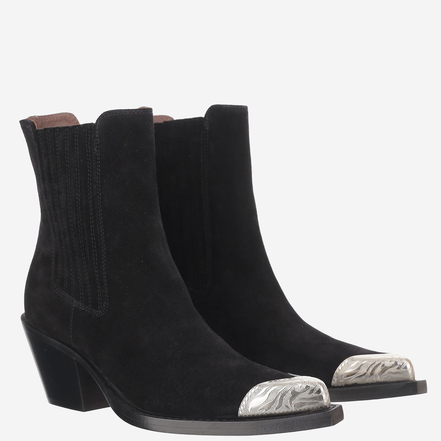 STIVALETTI IN SUEDE PX2063 XV003BLACK PARIS TEXAS 