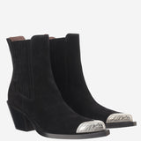 STIVALETTI IN SUEDE PX2063 XV003BLACK PARIS TEXAS 