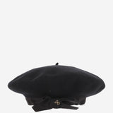 BERRETTO DI LANA CON FIOCCO IN GROSGRAIN AC1120235 999B PATOU 