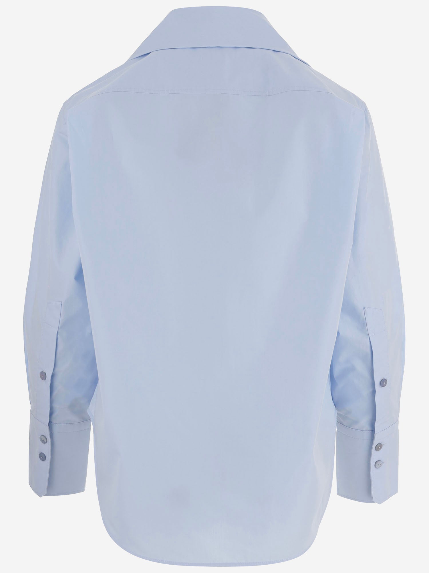 BLUSA IN COTONE CON COLLETTO ANNODATO BL0630017 646B PATOU 
