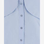 BLUSA IN COTONE CON COLLETTO ANNODATO BL0630017 646B PATOU 