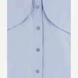 BLUSA IN COTONE CON COLLETTO ANNODATO BL0630017 646B PATOU 
