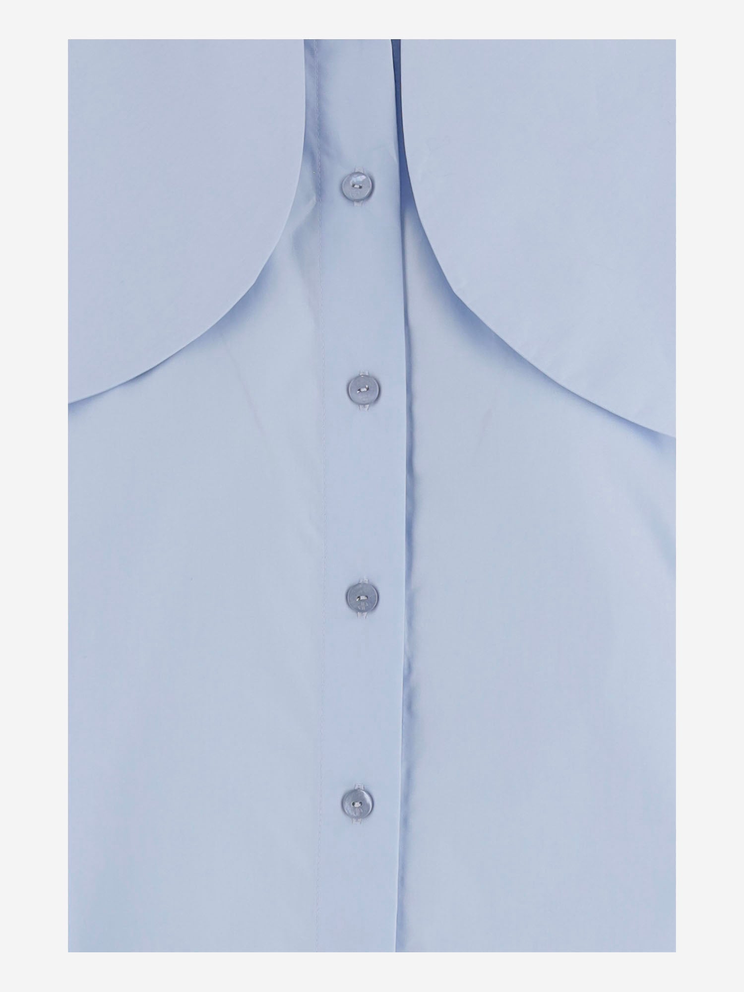 BLUSA IN COTONE CON COLLETTO ANNODATO BL0630017 646B PATOU 