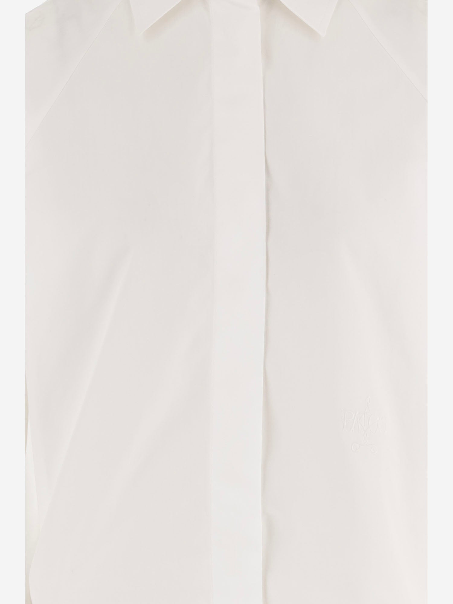 BLUSA IN COTONE CON MANICHE ANNODATE BL0640017 001W PATOU 