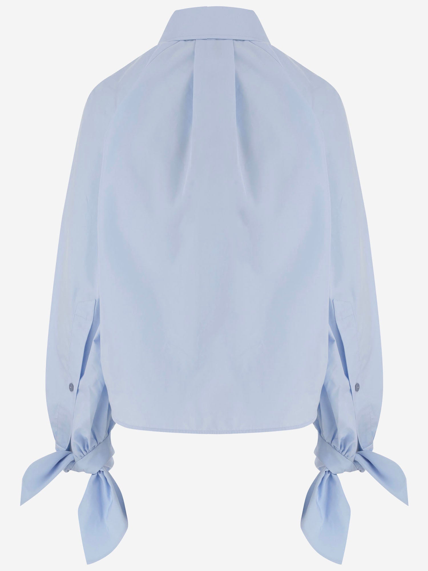 BLUSA IN COTONE CON MANICHE ANNODATE BL0640017 646B PATOU 