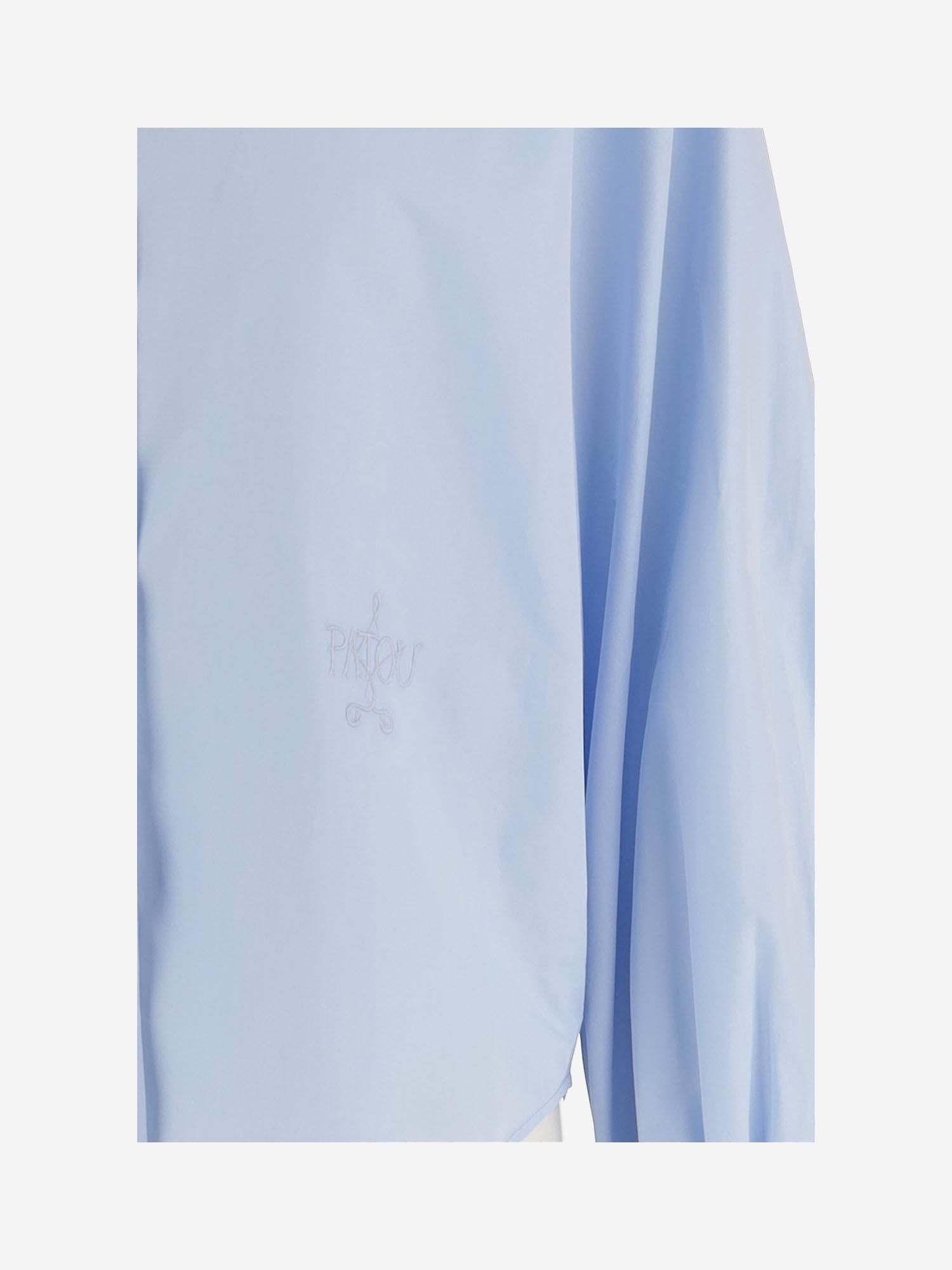 BLUSA IN COTONE CON MANICHE ANNODATE BL0640017 646B PATOU 