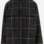 CAMICIA IN LANA A QUADRI CON TASCHE BL0650261 5096 PATOU 