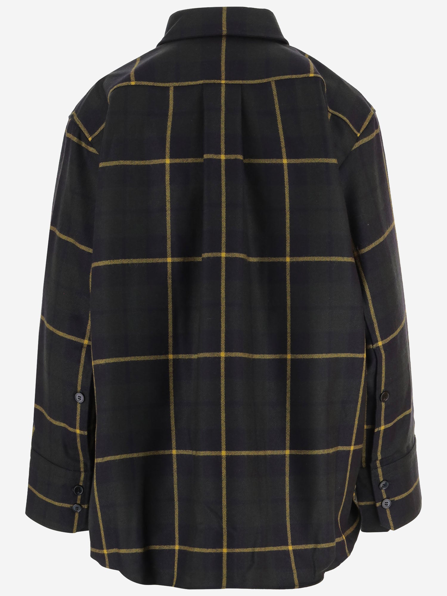 CAMICIA IN LANA A QUADRI CON TASCHE BL0650261 5096 PATOU 