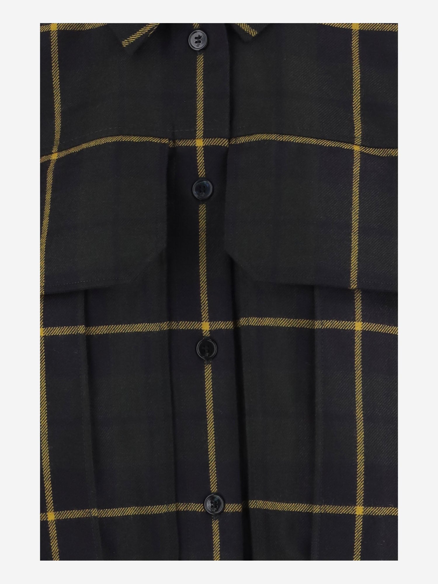 CAMICIA IN LANA A QUADRI CON TASCHE BL0650261 5096 PATOU 