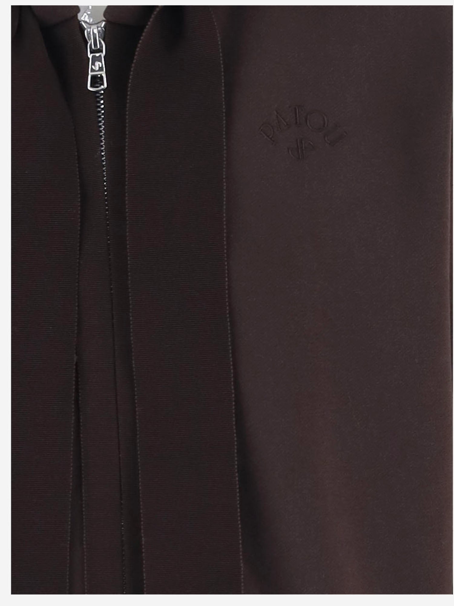 FELPA IN COTONE CON CAPPUCCIO E ZIP JE2709995 818B PATOU 