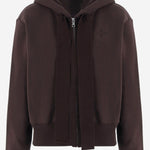 FELPA IN COTONE CON CAPPUCCIO E ZIP JE2709995 818B PATOU 