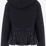 FELPA IN COTONE CON VOLANT E ZIP JE2789995 999B PATOU 