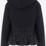 FELPA IN COTONE CON VOLANT E ZIP JE2789995 999B PATOU 