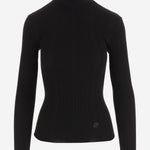 MAGLIA CON VOLANT IN LANA MERINO KN3518095 999B PATOU 