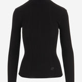 MAGLIA CON VOLANT IN LANA MERINO KN3518095 999B PATOU 