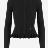 MAGLIA slim fit in lana merino KN3528095 999B PATOU 