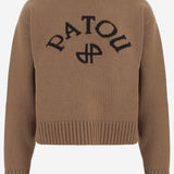 MAGLIONE IN LANA E CASHMERE CON LOGO KN3708101 817B PATOU 