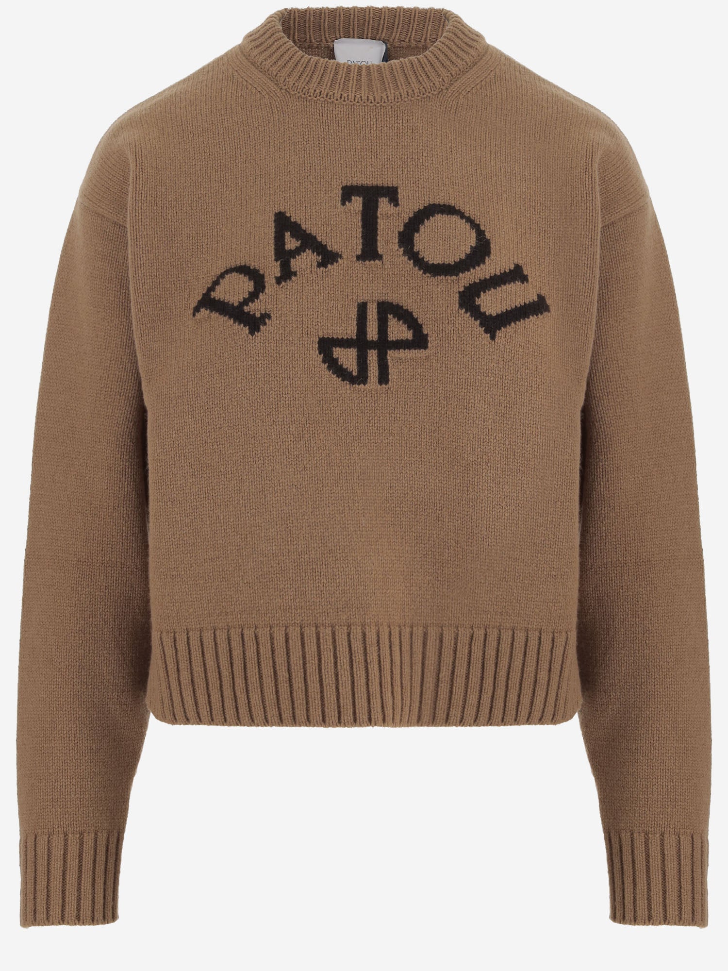 MAGLIONE IN LANA E CASHMERE CON LOGO KN3708101 817B PATOU 