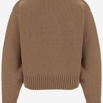 MAGLIONE IN LANA E CASHMERE CON LOGO KN3708101 817B PATOU 