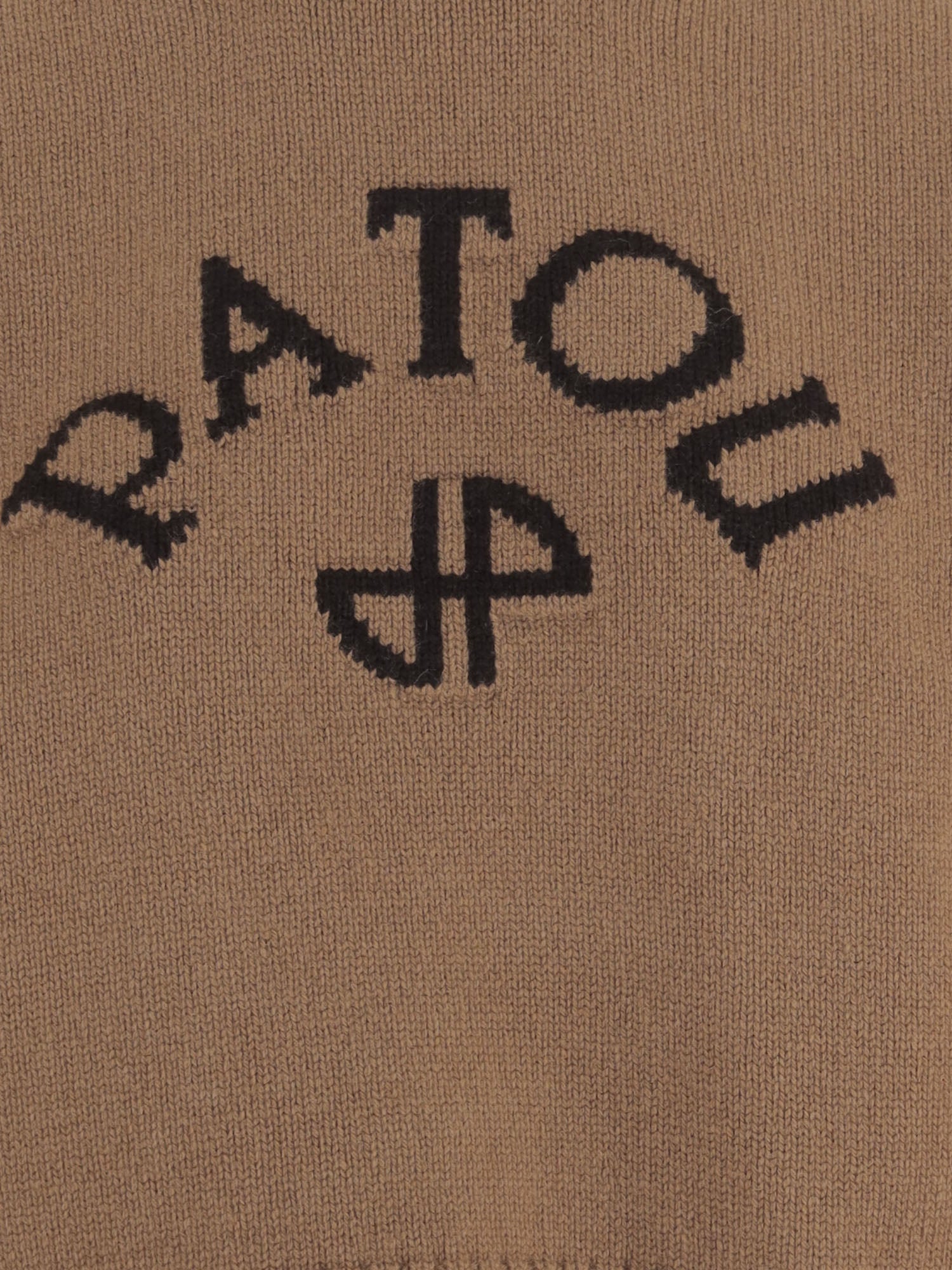 MAGLIONE IN LANA E CASHMERE CON LOGO KN3708101 817B PATOU 