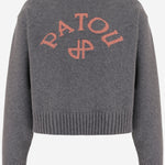 MAGLIONE IN LANA E CASHMERE CON LOGO KN3708101 969G PATOU 