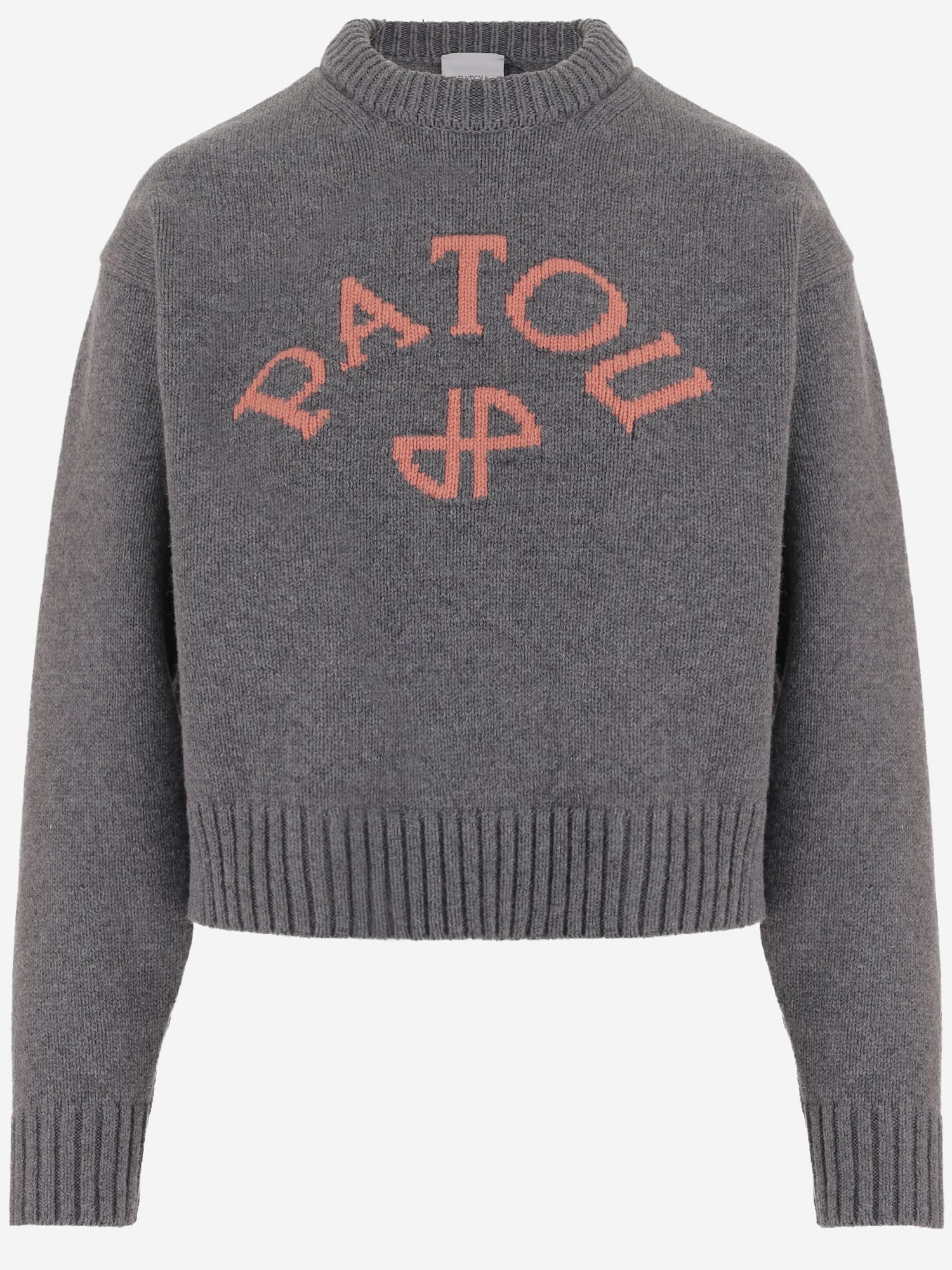 MAGLIONE IN LANA E CASHMERE CON LOGO KN3708101 969G PATOU 