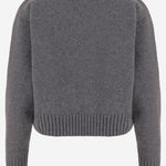 MAGLIONE IN LANA E CASHMERE CON LOGO KN3708101 969G PATOU 