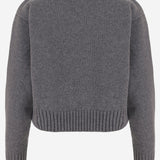 MAGLIONE IN LANA E CASHMERE CON LOGO KN3708101 969G PATOU 