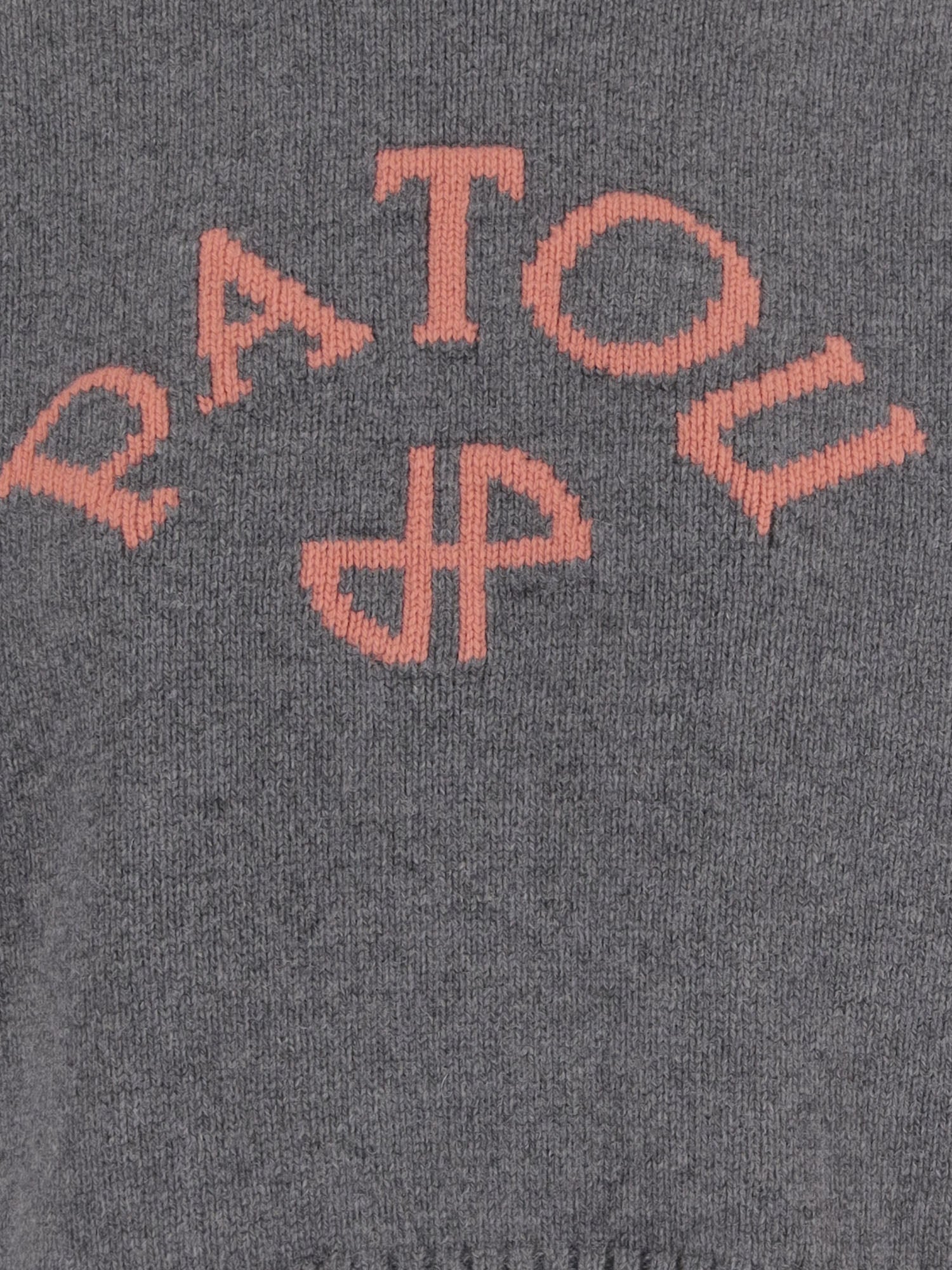 MAGLIONE IN LANA E CASHMERE CON LOGO KN3708101 969G PATOU 