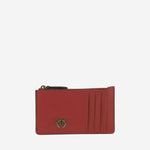PORTA CARTE LOVE BIRDS IN PELLE 100251 A0F1R59Q PINKO 