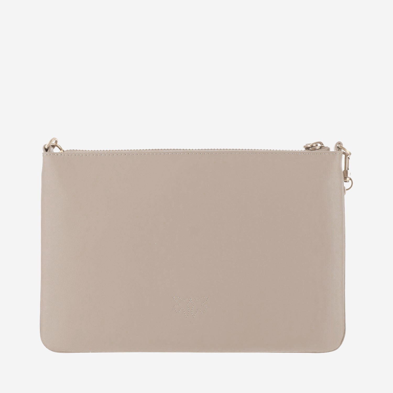 BORSA A SPALLA IN PELLE CON LOGO 100455 A0F1C50Q PINKO 