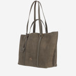 BORSA SHOPPER CARRIE BIG  IN PELLE SCAMOSCIATA 102832 A3NPV65Q PINKO 