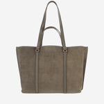 BORSA SHOPPER CARRIE BIG  IN PELLE SCAMOSCIATA 102832 A3NPV65Q PINKO 
