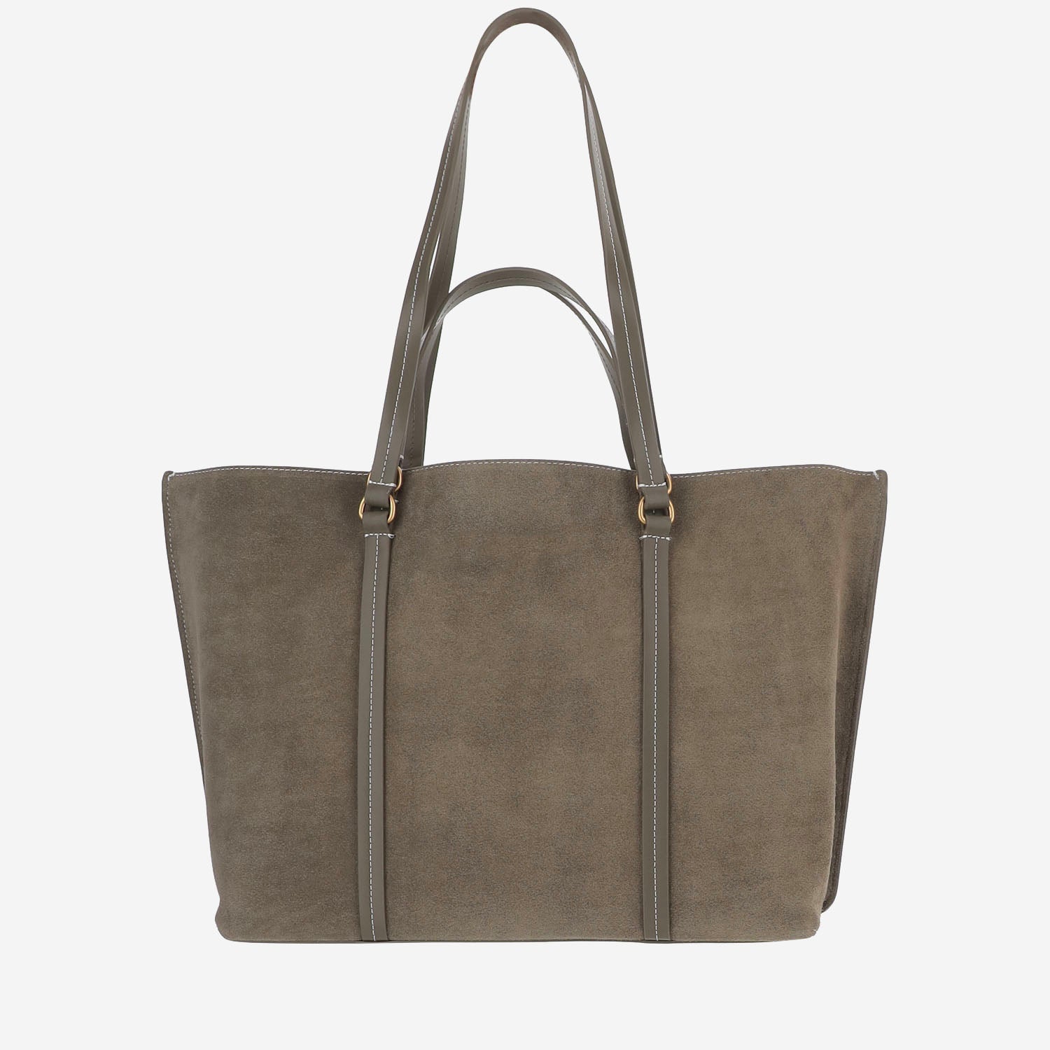 BORSA SHOPPER CARRIE BIG  IN PELLE SCAMOSCIATA 102832 A3NPV65Q PINKO 