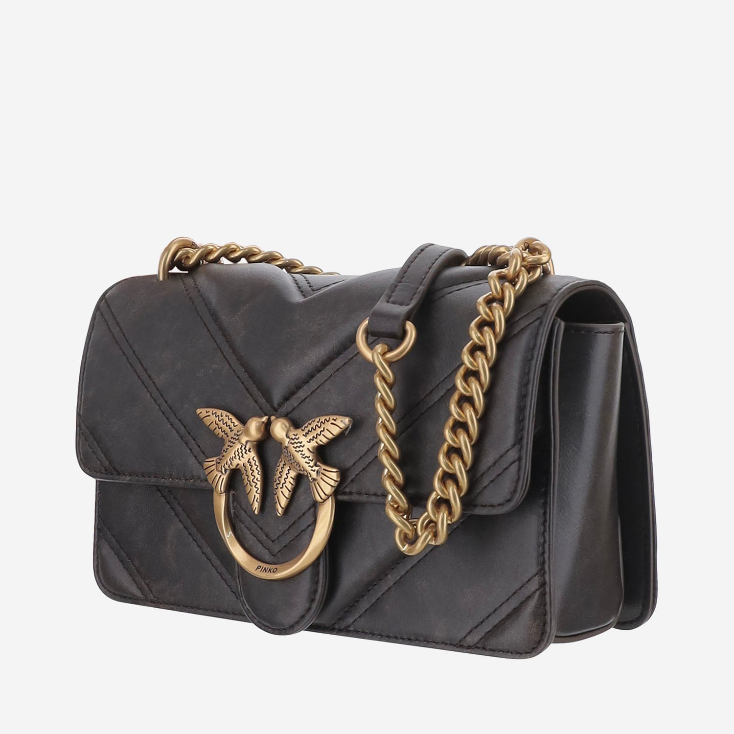 BORSA LOVE ONE MINI LIGHT DC IN PELLE 104550 A3LOL64Q PINKO 