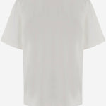 T-SHIRT IN COTONE CON STAMPA LOGO 105526 A3HQZLG PINKO 